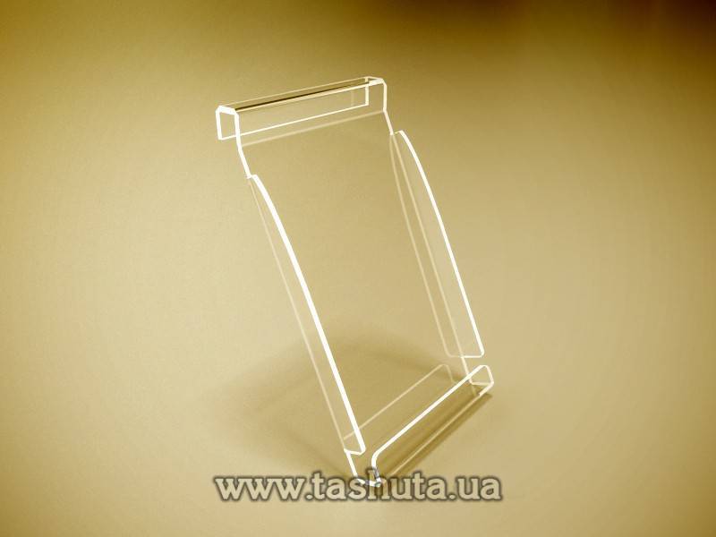 Vertical A4 Pocket for Advertising and Information Stand (Folded Edge)