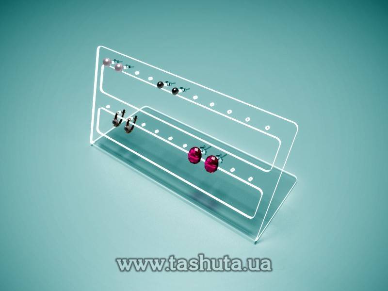 Acrylic Earring Display 250x130mm