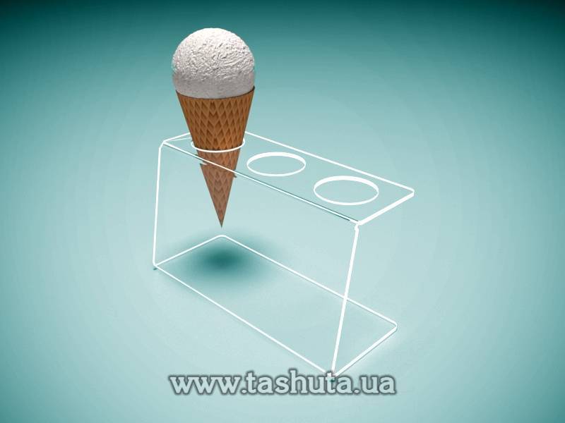 Ice Cream Cone Stand for 3 Cones
