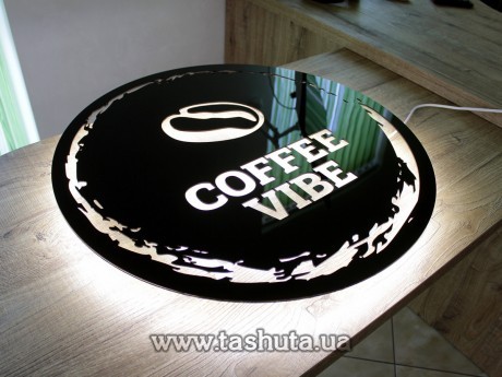 Logo firmy podświetlane 60cm, okrągłe