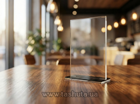 Тейбл тент с ножкой из цветного пластика Евро формат