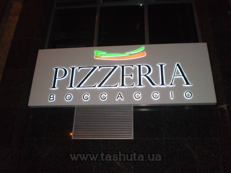 Composite Light Box Sign with Applied Letters (Clear + Coloured)