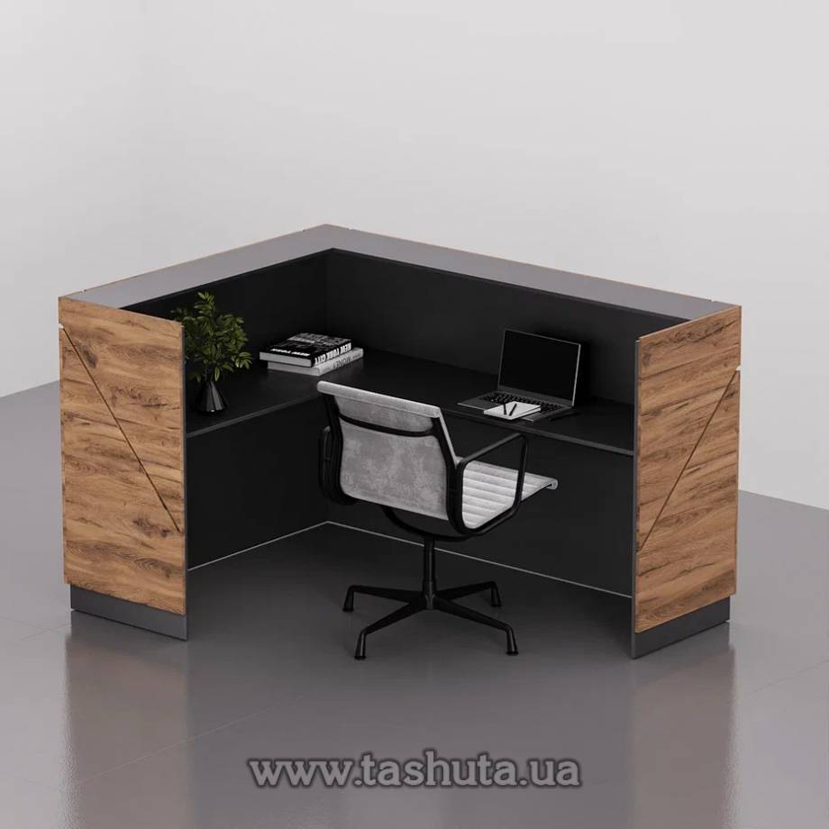 "Modern" Corner Reception Desk, 200x110x150cm