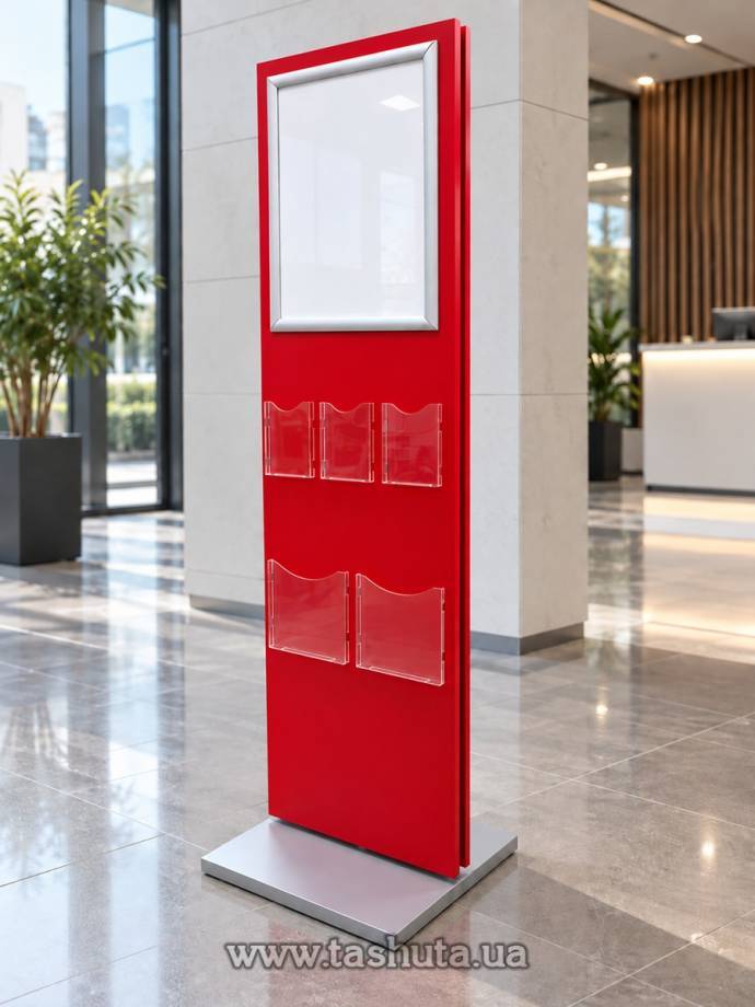 A2 Poster Advertising Stand with Pockets