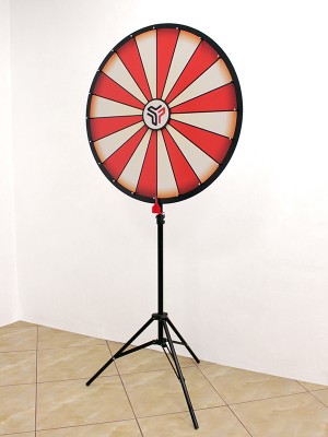 Wheel of Fortune with Logo and Folding Stand, Wheel Diameter 700mm