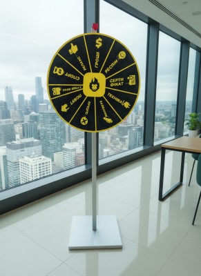 Wheel of Fortune on High Stand, Wheel Diameter 800mm