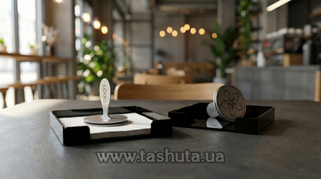 Салфетница с прижимом и Вашим лого