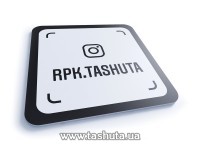 Wizytówka na Instagram z plastiku 200x200mm