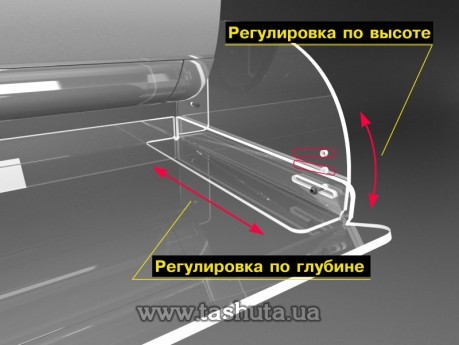 Дефлектор для кондиционера шириной 1000мм с регулировкой воздушных потоков