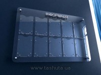 Tablica informacyjna z kieszeniami z pleksi 1290x760 mm (10 kieszeni)