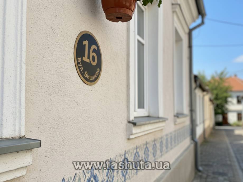 Round Outdoor Sign Plate, 250x250mm