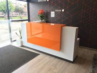 Modular Front Desk, Registration Desk, 120x110x74cm