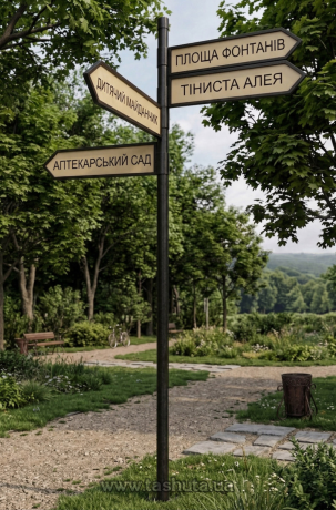 Табличка для указателя улиц 800х250мм