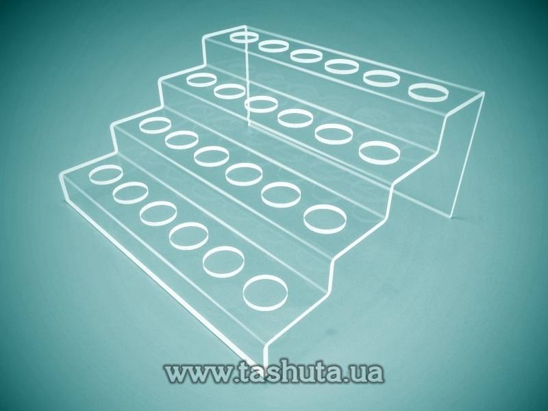 Lipstick Display for 24 pcs, 185x85x160mm (D=20mm)