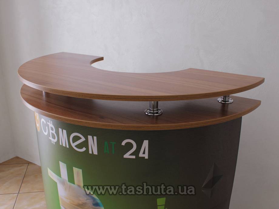 Semicircular Promo Counter 900x1000x450mm
