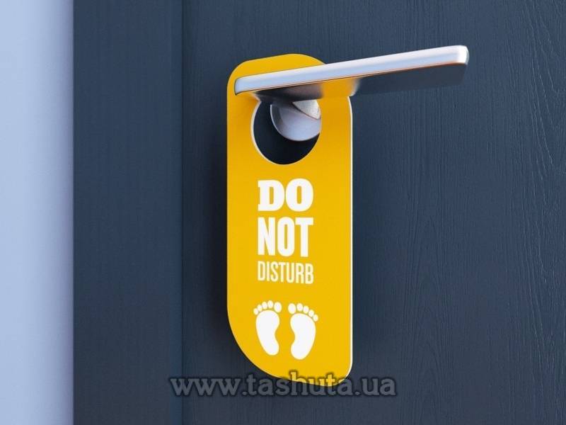 Oval Door Hanger 210x90mm, Double-Sided