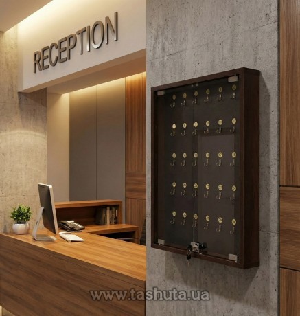 Naścienna szafka na klucze do hoteli na 20 kluczy, 460x560 mm