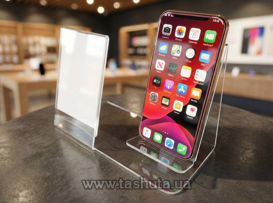 Подставка для смартфона с ценником, 145х100 мм