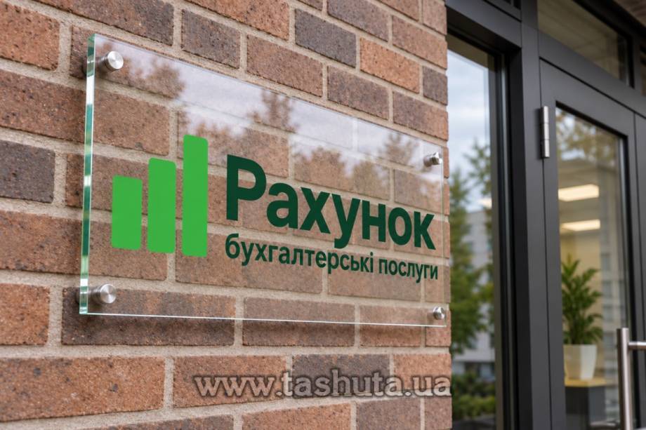Рекламная вывеска из прозрачного акрила 6мм