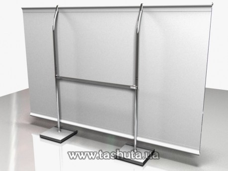 Ścianka reklamowa (Press Wall, Brand Wall) 2x1,5 m na nogach kompozytowych