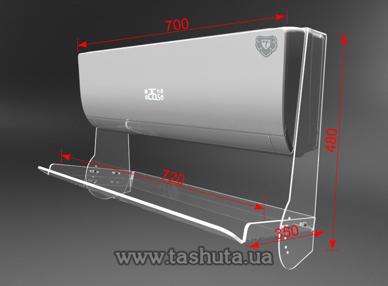 размеры дефлектора для кондиционера