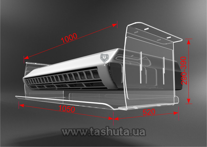 размеры дефлектора для кондиционера