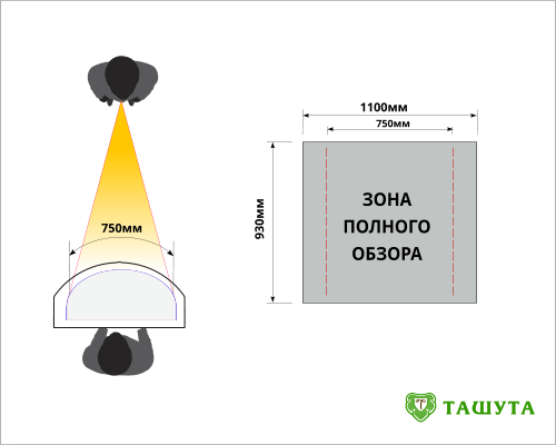 Видимая зона изображения на промостоле